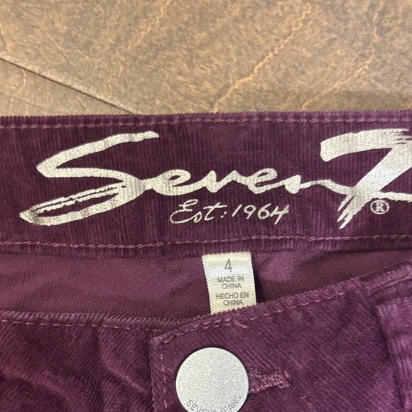 Seven7 Burgundy Corduroy Pants - Picture 5 of 6